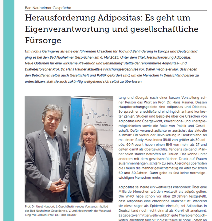 Herausforderung Adipositas. Neue Optionen für eine wirksame Prävention und Behandlung