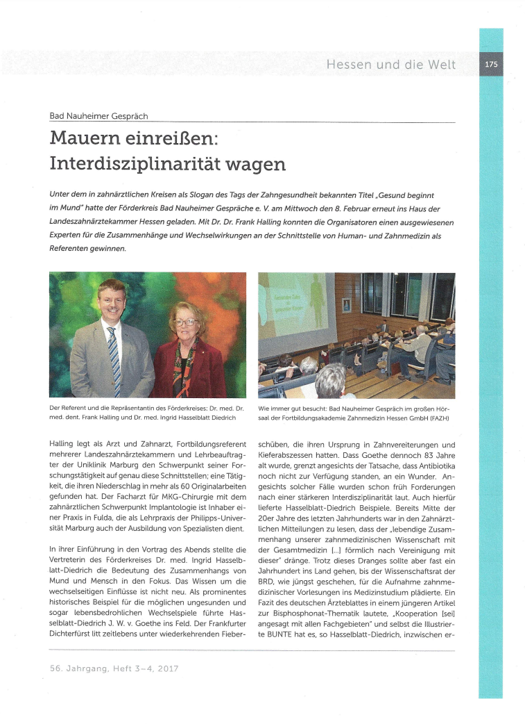 Mauern einreißen: Interdisziplinarität wagen