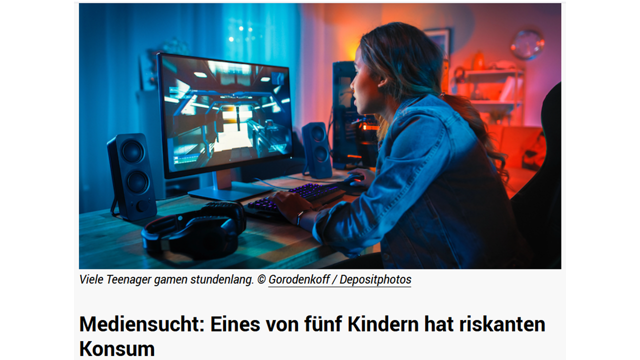 Mediensucht: Eines von fünf Kindern hat riskanten Konsum